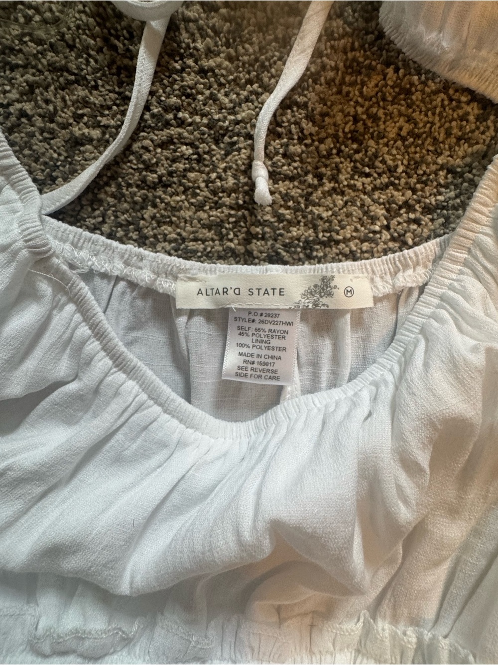 Altar'd State White Ruffled Mini Dress - Picture 2 of 4